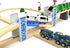 Set 2-Level Z MAYABBO Wooden Train Accessories Wood Railway Bridge for Railroad Tracks, Overpass Compatible for All