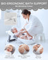 ISELECTOR 0-6 Baby Bath Support Foldable Baby Bathtub Bath Tub for Newborn Infant Baby Bath Seat with Non-Slip Suction