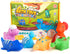 6 Packs Bath Toys for Toddlers 1-3: Light-Up Floating Dinosaur Baby Toddler Bath Toys Set for Kids Birthday