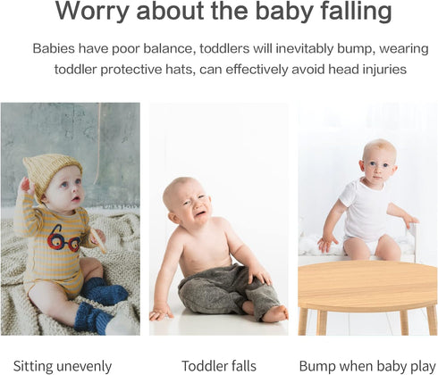 Baby Fall Protector - Safety Helmet for Crawling and Walking, Head Guard for Boys and Girls