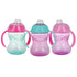Nuby Clik-It Grip N' Sip Soft Spout No-Spill Training Sippy Cup with