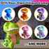 FUNZBO Paint Your Own Dinosaur Lamp, Arts and Crafts for Kids Ages 4-8, Painting Kits for Dinosaur Birthday Decorations