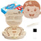 PAMBO Baby Tooth Box Keepsake for Girls, Wooden Tooth Storage and Saver Box for Lost Teeth