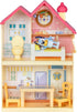 BLUEY Mini Home Playset - Compact House Playset with Carry Handle, Three Rooms and Figure with 5 Play Pieces