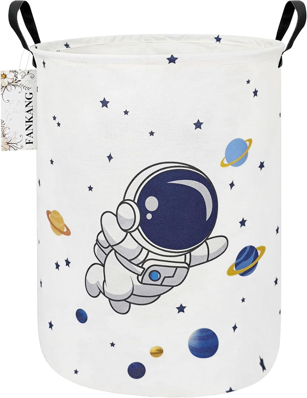 FANKANG Storage Basket, Foldable Canvas Laundry Hamper with Waterproof PE Coating for Kids, Office, Bedroom, Toys