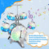 LeeQee Set 1-3, Drumset 3-5 5 5-7 Drum for Kids Jazz for Toddler Vibrant Aurora Light with Pcs High Drums, Musical