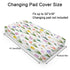 Watercolor Tulips Bees Butterflies Changing Pad Covers Boho Spring Floral Diaper Change Table Pad Sheets for Baby Girl Wild Flowers Soft Breathable Stretchy Snug Fitted Changing Table Mats 32''x16''