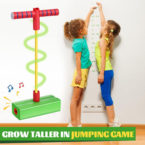 Wettarn 8 Pcs Foam Pogo Jumper, Safe and Fun Jumping Stick for Teens, Boys and Girls, Indoor Outdoor Halloween