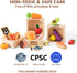 Tiny Land Wooden Play Food Sets for Kids Kitchen - 43 Pieces 100% Wood Pretend Food Play Accessories for Toddlers 3+