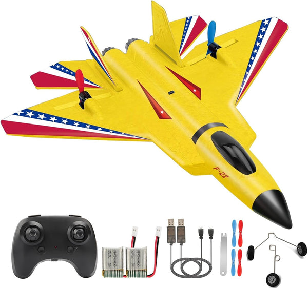 ANTSIR F22 Raptor RC Airplane, Durable Foam Remote Control Jet with Gyro