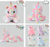22inch Momma 4pcs 5 1 Playset Unicorn Stuffed Animals Cat Plush for Girls, Cat Plushie with Baby Kitty Toys
