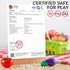 85Pc Sets 2 Kidsciety Pretend Play Food for Kids Kitchen, Cutting toy food with Baskets, Play Kitchen Accessories