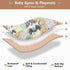 EtherSpher 50'' 50''alfombras Cats Study School Cartoon Cute Large Stylish Baby Playmat for Floor Lightweight Foldable