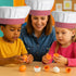HANSGO Play Food Sets for Kids Kitchen, 6PCS Wooden Toy Food for Pretend Play Cooking DIY Early Development Skills