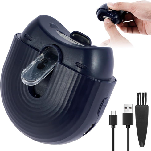 Dojreope Electric Nail ClipperAutomatic Nail Trimmer with Nail Scraps Storagewith Light and 2