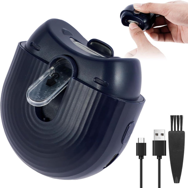 Dojreope Electric Nail ClipperAutomatic Nail Trimmer with Nail Scraps Storagewith Light and 2
