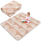 Funtery Rainbow Portable Baby Play Mat, 43 x 43 Inch Washable Foldable Crawling Mat for Infants