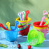 10 10 Set Summer Set 5.9 Inch Swimming Leitee Pcs Beach Sand Buckets and Pcs Sand Shovels for Kids Beach Toys Plastic