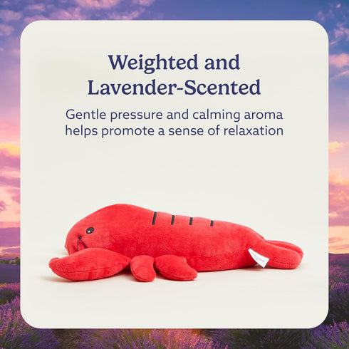 warmies Lobster Heatable and Coolable Weighted Water Animal Stuffed Animal Plush