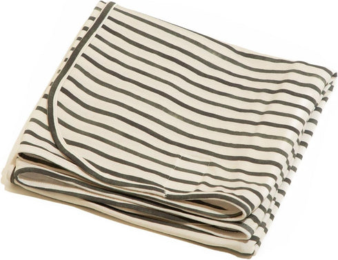 Charcoal Stripes Swaddle Blanket - One Size Fits All by Freshly Picked