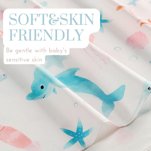 Bellasignoro Sets Newborn Swaddle with Headband Beanie and a Name Card Baby Snug Wrap Receiving Blanket for Baby Boys