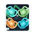 Tommee 18-36 Symmetrical Pack 4 Tippee Ultra-Light Silicone Pacifier, Months, One-Piece Design, BPA-Free Silicone