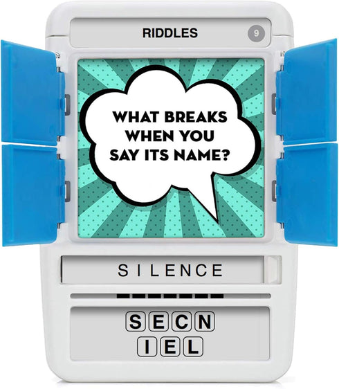 100 PICS Riddles Travel Game - Guess 100 Riddles Flash Cards with Slide Reveal Case for All Ages
