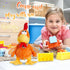 15" Houwsbaby Electronic Squawking Chicken Toy, Easter Chicken Stuffed Animal Interactive Musical Walking Singing