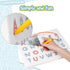LovesTown Double Sided Magnetic Letter Board, 2 in 1 Alphabet Tracing Board for Kids