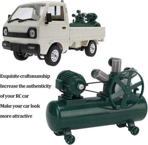 SUNGOOYUE Mini Air Compressor, A107 Inflatable Pump for RC Car Upgrade Parts Compatible with WPL Simulation Scale
