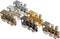 Mexican Train Marker Train Accessory - Assorted Finishes - Replacement Metal Domino