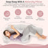Cozy Zomee Comfort Pregnancy Pillow - J Shaped Maternity Pillow for Side Sleeping & Nursing Support for Neck,Head, Back