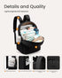 Backpack, Backpacks LOVEVOOK Diaper Bag Large Puffy Baby Bag with Changing Pad Insulated Pockets Stroller Straps