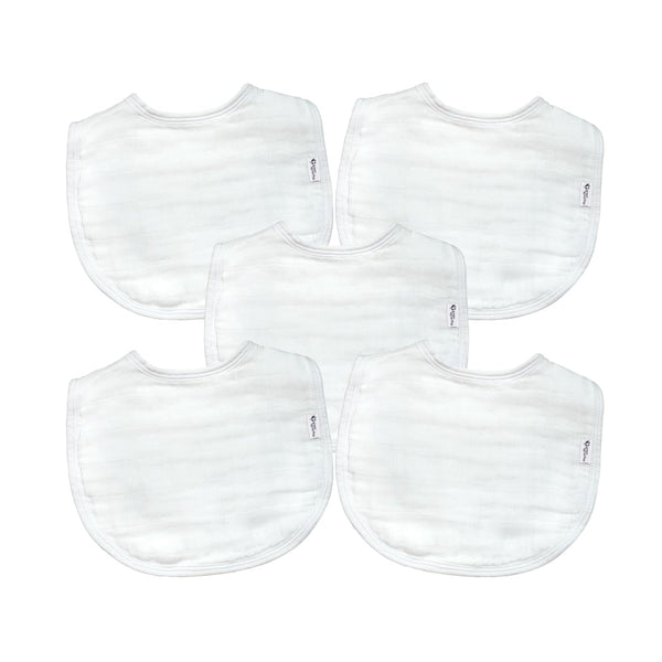 Green Sprouts Absorbent Organic Cotton Muslin Bibs, 0-12mo Hypoallergenic, STANDARD 100 by