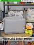 LANGYASHAN Rectangular Storage Bin with Handles, Collapse Canvas Fabric Cartoon Basket for Organizing Home, Kitchen,