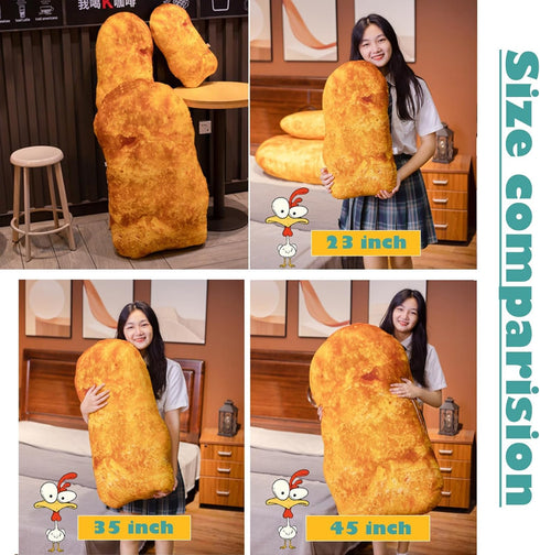 Whlo4U (23inch) Simulation Chicken Plush Pillow, Chicken Stuffed Food Plush Pillow, Home Sofa Decoration, Birthday