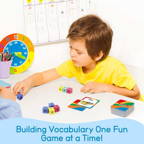 Edulok Alphabet Word Race Cube - Engaging Phonics Learning Game for Preschoolers