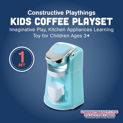 CP Toys Playset 3+ Constructive Playthings Kids Coffee with Pods for Imaginative Play, Kitchen Appliances Learning Toy