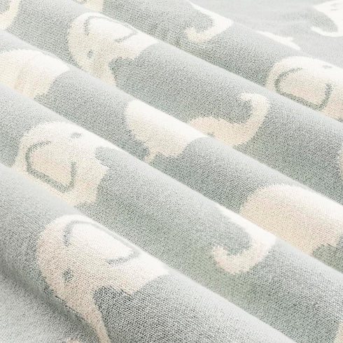 Moyra Collective 100% Cozy Oeko-TEX Certified Knitted Cotton Blanket | Soft, & Breathable Newborn & Infant Swaddle