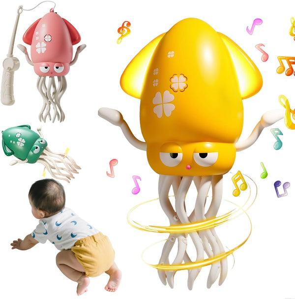 JUYEE Magic Dancing Octopus Toy with LED Lights & Music Interactive Crawling &