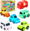 JoiTale Baby Bath Toys, 6 Pack Light Up Cars Bath Toys, No Hole
