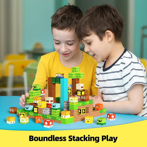 100PCS 3+, (1 inch) GobiDex Magnetic Blocks Kids Building Toys for Boys Girls Game-Based Build MagWonder with Magnet