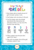 The Dreidel Company 10-Pack Multi-Color Plastic Hanukkah Dreidels with English Transliteration & Game Instructions