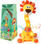 JISON21 Dancing Talking Lion Baby Toy, Adjustable Volume Interactive Mimicking Toy Singing Recording