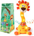 JISON21 Dancing Talking Lion Baby Toy, Adjustable Volume Interactive Mimicking Toy Singing Recording
