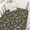 Selgkds Neutral Fishing Baby Crib Sheets for Boys Vintage Bass Fishes Trout Soft