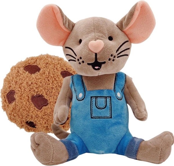 Malvjun If You Give Mouse a Cookie Plush Toy, Cute Mouse and Cookies