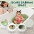(12M-5Y) Toddler Bathtub for Shower Large Collapsible Portable Tub Converts Shower Stall to Bath Sturdy, Non-Slip