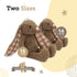 Plushible 18" Brown Easter Bunny Stuffed Animal, Soft Embroidered Plush Toy for Kids, Cuddly Bunny for Newborns