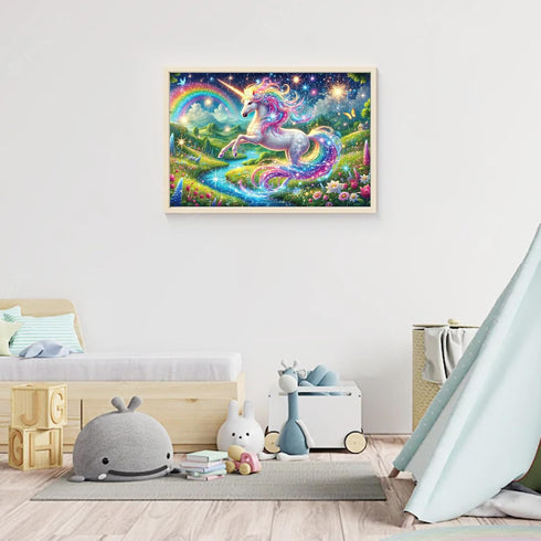 100 4-8 8-10, 100 Piece Puzzles Rainbow Unicorn Puzzle for Kids Ages Piece Jigsaw Puzzle for Adults Toddler Children